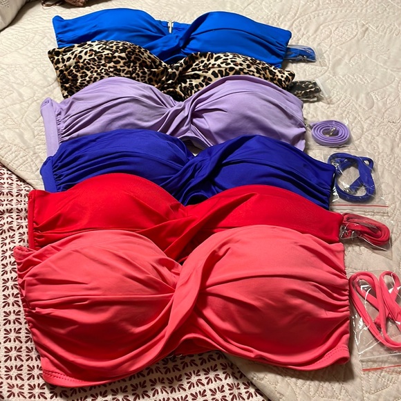 Who is ready for summer!  🏝☀️🕶bikini tops for sale!!$20 for all!!!!!! 🤩 - Picture 1 of 2